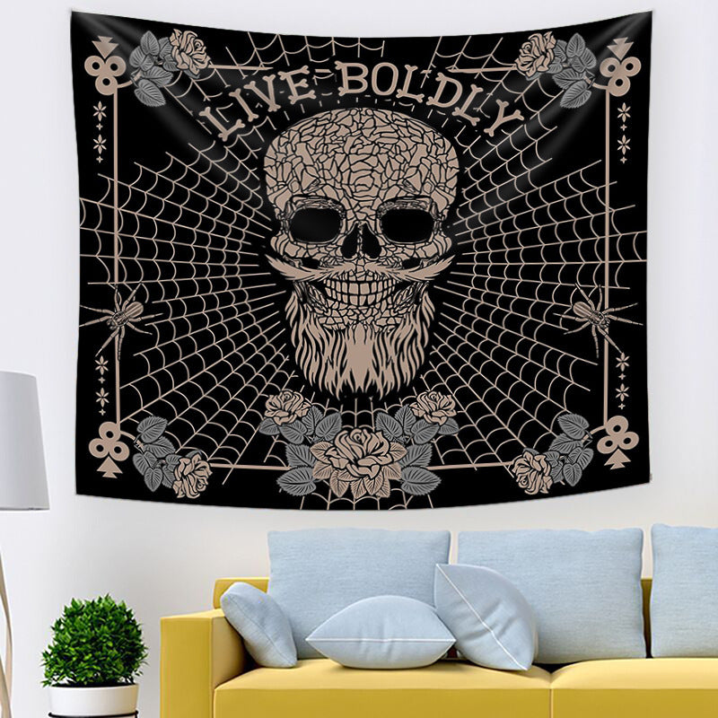 Skull Home Improvement Room Decor Tapestry - KeMalls