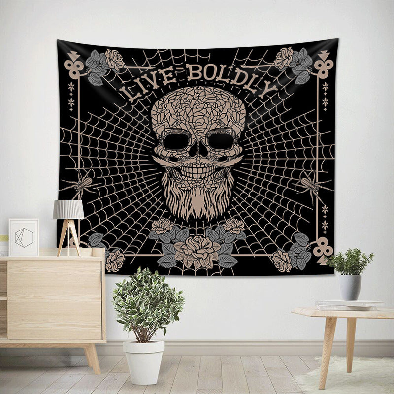 Skull Home Improvement Room Decor Tapestry - KeMalls