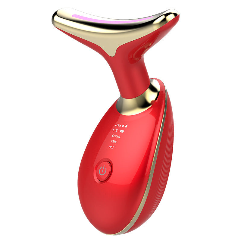 EMS Thermal Neck Lifting And Tighten Massager Electric Microcurrent Wrinkle Remover - KeMalls