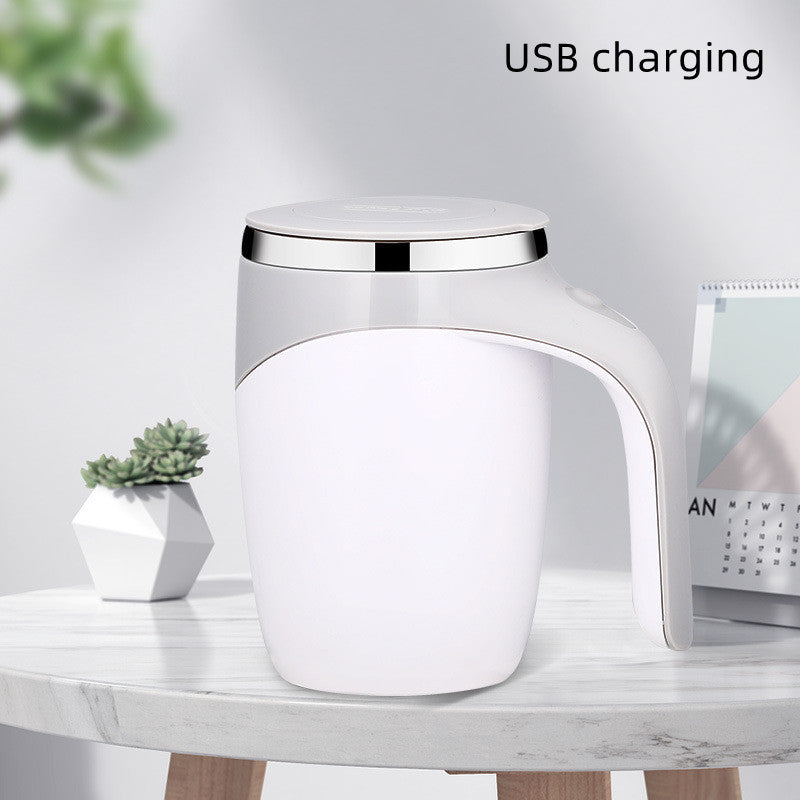 Rechargeable Model Automatic Stirring Cup Coffee Cup High Value Electric Stirring Cup Lazy Milkshake Rotating Magnetic Water Cup - KeMalls