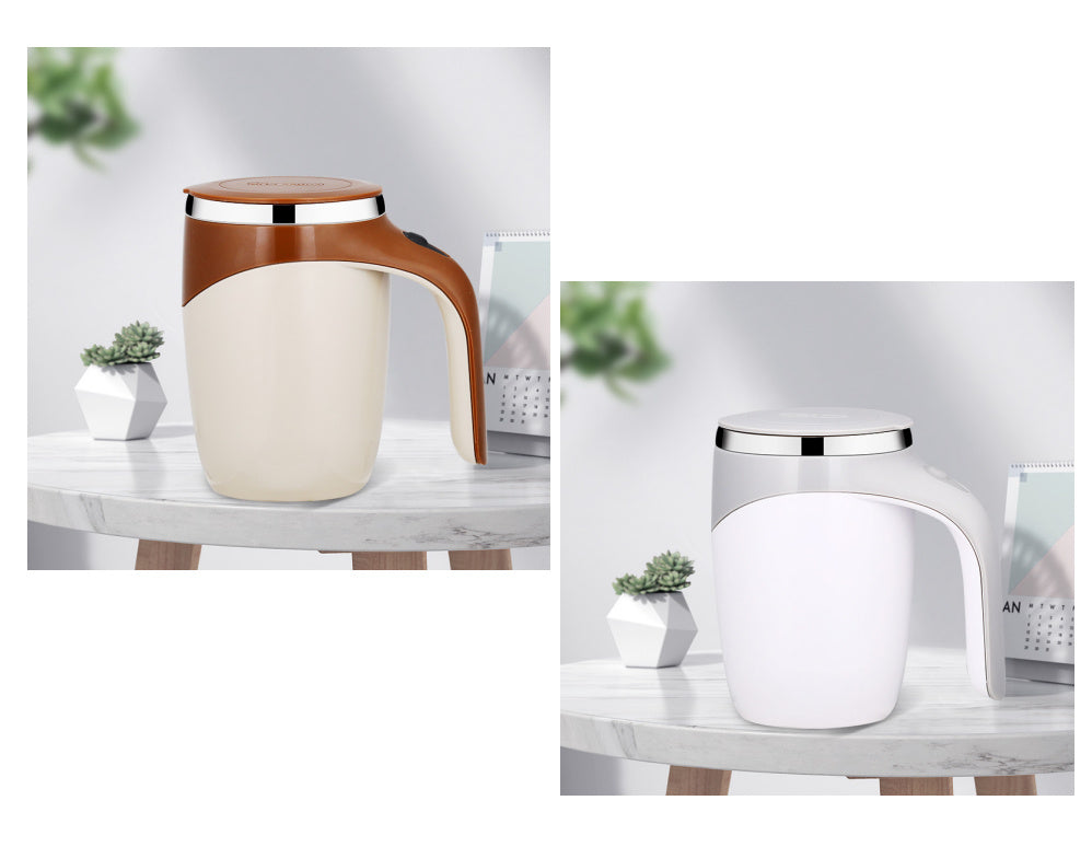 Rechargeable Model Automatic Stirring Cup Coffee Cup High Value Electric Stirring Cup Lazy Milkshake Rotating Magnetic Water Cup - KeMalls