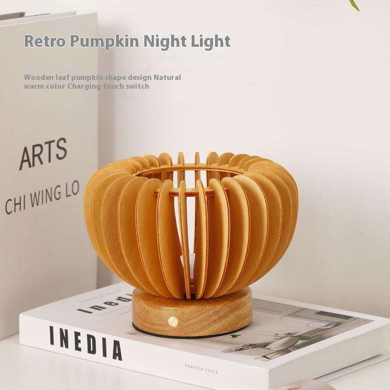 Bedroom Light Japanese Retro Pumpkin Small Night Lamp