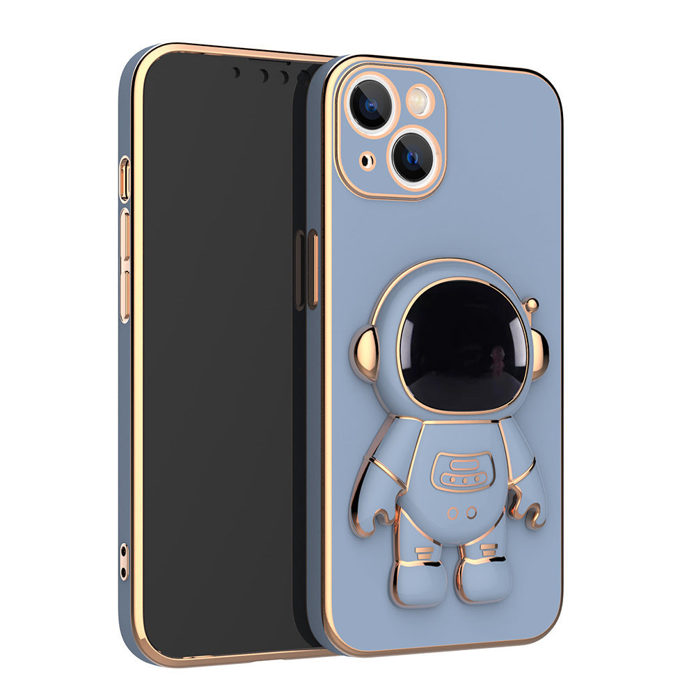 3D Astronaut Phone Case Anti-Drop Electroplating Bracket - KeMalls