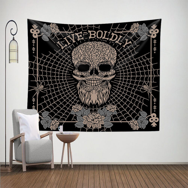 Skull Home Improvement Room Decor Tapestry - KeMalls