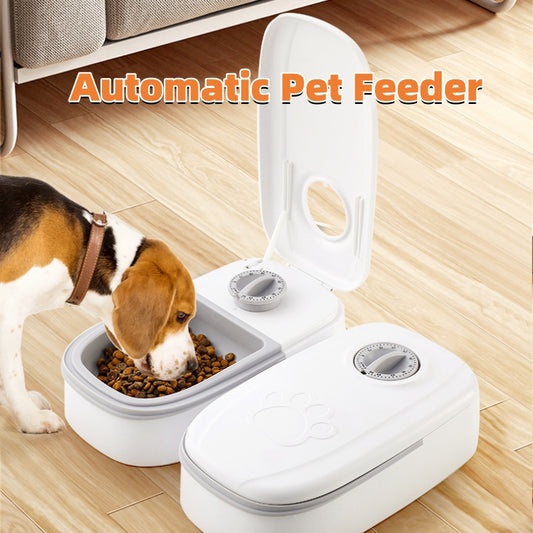 Automatic Pet Feeder Smart Food Dispenser For Cats Dogs Timer Stainless Steel Bowl Auto Dog Cat Pet Feeding Pets Supplies - KeMalls