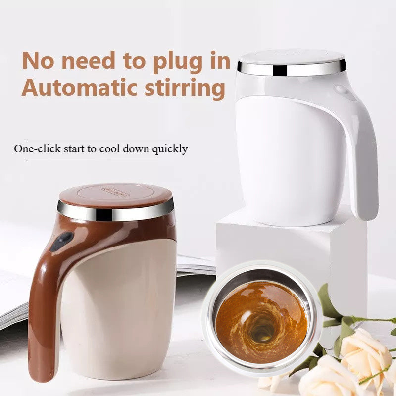 Rechargeable Model Automatic Stirring Cup Coffee Cup High Value Electric Stirring Cup Lazy Milkshake Rotating Magnetic Water Cup - KeMalls