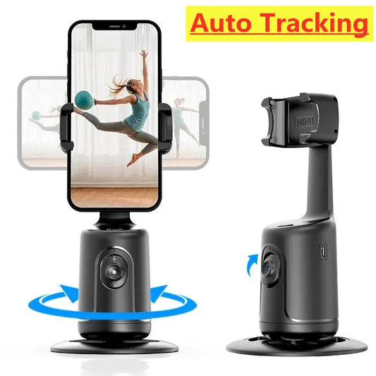 360 Auto Face Tracking Gimbal AI Smart Gimbal Face Tracking Auto Phone Holder For Smartphone Video Vlog Live Stabilizer Tripod - KeMalls