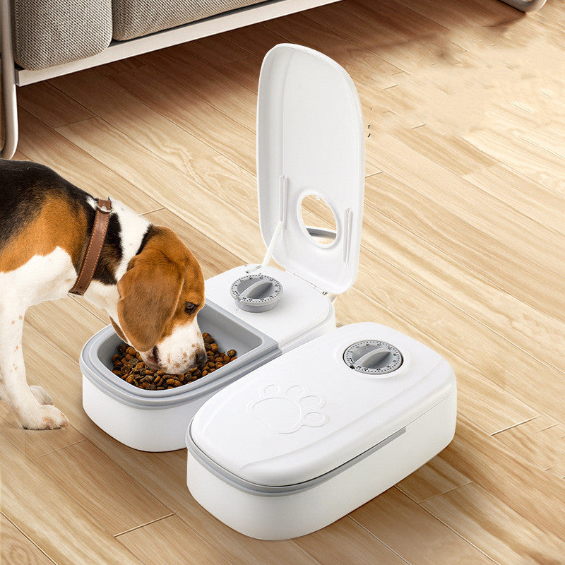 Automatic Pet Feeder Smart Food Dispenser For Cats Dogs Timer Stainless Steel Bowl Auto Dog Cat Pet Feeding Pets Supplies - KeMalls